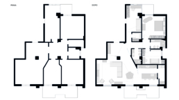 Ristrutturazione architettonica casa privata - pianta